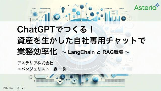 ChatGPTでつくる！資産を生かした自社専用チャットで業務効率化